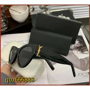 Gafas de sol de diseñador para mujeres y hombres Diseñador Y Slm6090 Mismo estilo Clásico Ojo de gato Marco estrecho Gafas de sol de mariposa con caja