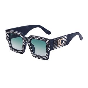Designer zonnebril voor vrouwen en mannen Diamond Mode Model Speciale UV 400 Beschermingsbrief Been Dubbele straal frame Outdoor Brands Sunglass 98014 2024