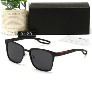 Designer zonnebrillen voor dames en heren PRD Nieuwe gepolariseerde heren modieuze high-definition UV-bestendige paddenbril Rijden 0120 met doos