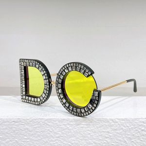 Designerzonnebril voor dames Baksteenafwerking Persoonlijk frame DG6121 oversized bril Outdoor Fashion zonnebril, originele doos
