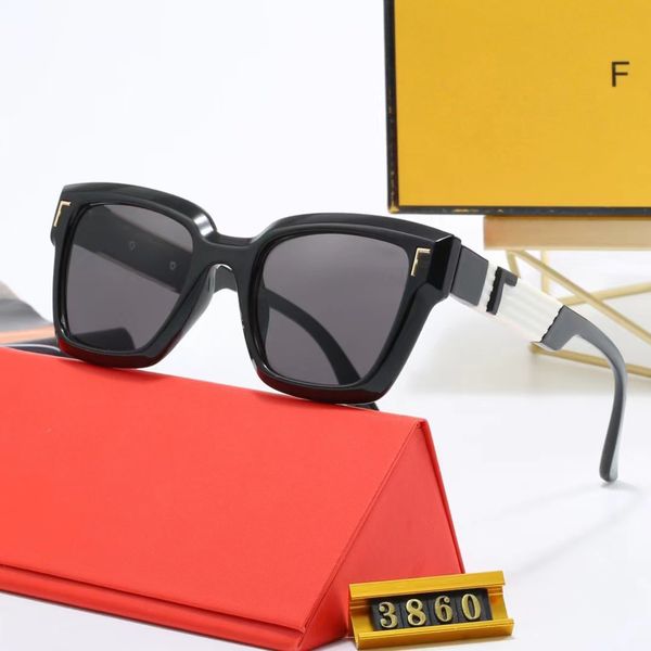 Gafas de sol de diseñador de lujo Hombres Mujeres Unisex Sol Rectángulo Gafas de estilo casual Diseño de marco elegante Gafas Playa UV Protective Goggles con caja