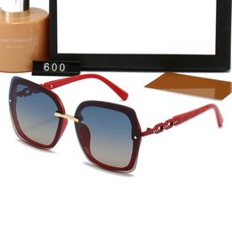designer zonnebril voor damesbril UV-bescherming mode zonnebril letter Casual bril zeer goed met doos