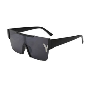 Gafas de sol de diseñador para mujeres Celebridades de Internet Hip-hop Gafas de sol para hombre Nuevo estilo Gafas de sol de moda de una sola pieza Calle al aire libre Tendencias gafas