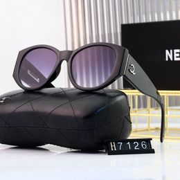 designer zonnebrillen voor dames luxe glazen letterzonnebril Unisex brillen mode metalen zonnebril met doos zeer goed cadeau 6 kleuren