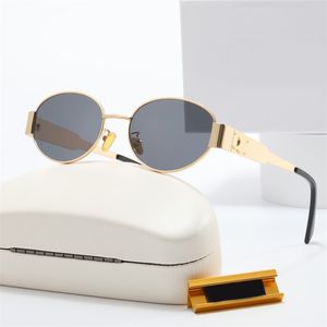 Gafas de sol de diseñador para mujeres, hombres de lujo, gafas de sol, marco de metal ovalado, tonos luneta, estampado de leopardo, chapado en oro, plata, gafas de sol polarizadas, playa, a prueba de sol, mz044