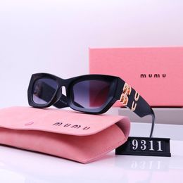 Designer zonnebrillen voor dames Luxe monogram zonnebrillen met dikke benen Zonnebrillen voor buitenreizen Fotozonnebril met originele doos