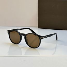 Lunettes de soleil de designer pour femmes et hommes, lunettes de soleil classiques rétro de style euro-américain à monture ronde, lunettes de soleil en acétate de qualité, vêtements de mode quotidiens, nuances uv400