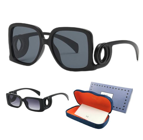 Lunettes de soleil de créateurs pour femmes hommes femmes lunettes de soleil de luxe lunettes de soleil carrées designers Lunette de Soleil léopard lunettes avec cadre de boîte voyage plage