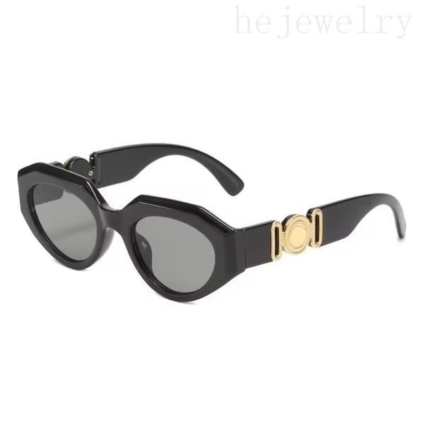 Lunettes de soleil design pour femmes hommes lunettes de soleil avancées rétro grand cadre avec lentille foncée surdimensionnées lentes de sol noir anti UV protection lunettes de soleil mode PJ008 e4