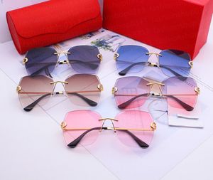 Gafas de sol de diseñador para mujer para hombre Gafas Triomphe Protección UV Moda Gafas de sol Carta Casual Retro Anteojos Metal Marco completo con caja