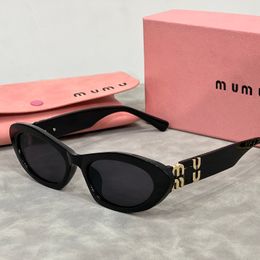 Gafas de sol de diseñador para mujeres Gafas de sol MU Gafas de sol ovales Gafas de sol de alta calidad con caja original 2024