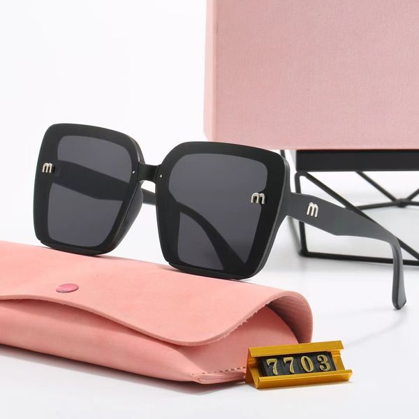 gafas de sol de diseñador para mujer mui mui gafas de sol negras Contemporánea Estética elegante Ropa de moda diaria Opción de varios colores Gafas para exteriores tonos uv400