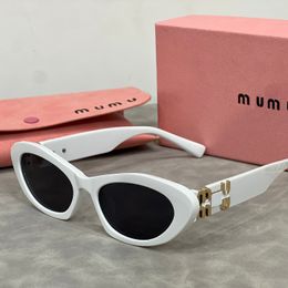 Designer sunglasses for women muimiu sunglasses oval sunglasses luxury monogram sunglasses high quality sunglasses With original box 1c7