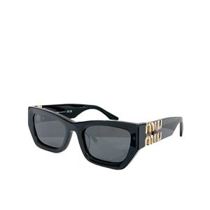 lunettes de soleil design pour femmes lunettes à monture ovale SMU 09W UV vente chaude propriété lunettes de soleil carrées jambes en métal miu lettre design lunettes SMU09WS nuances avec boîte