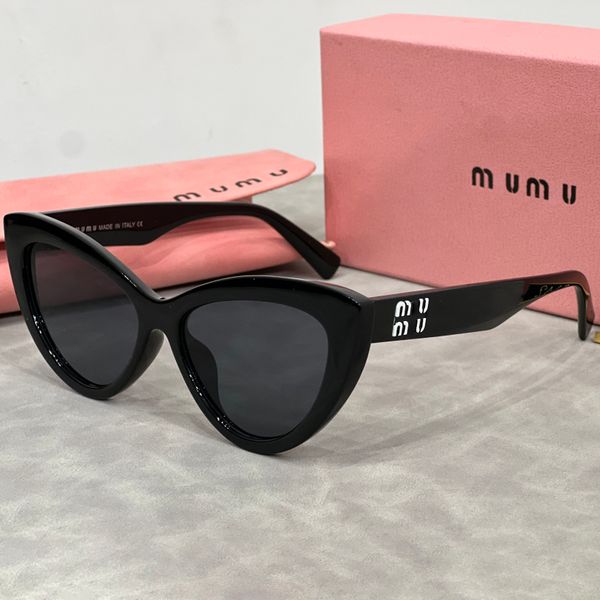 Gafas de sol de diseñador para la mujer Popular Letter Summer Unisex Gafas Fashion Metal Sun Gafas With Images Box Muy bonito regalo 6 Color