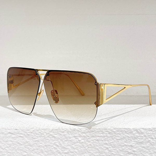 Lunettes de soleil designer pour femmes lunettes de soleil hommes Fashion Metal Cadre rectangulaire rétro pour femmes sur ordonnance décontractée Lunettes de soleil pour hommes verres de fête de fête