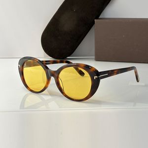 Gafas de sol de diseñador para mujer Gafas de sol Tomm Lentes amarillas Gafas de sol Hombres Gafas de lujo de alta calidad Gafas de sol ovaladas Gafas de vacaciones al aire libre Sombras para mujer