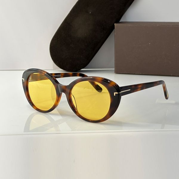 lunettes de soleil design pour femmes lunettes de soleil tomm lentille jaune lunettes de soleil hommes lunettes de luxe de haute qualité lunettes de soleil ovales vacances en plein air lunettes femmes nuances