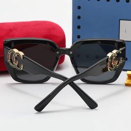 Óculos de sol de grife para mulheres e homens lentes de óculos completas GGs armação UV400 sol colorido à prova de vintage óculos de sol moda feminina impressão de luxo tamanho grande Adumbral ss3