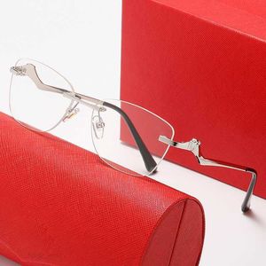 Designer lunettes de soleil cadres mode lunettes de soleil femmes hommes irrégulier argent métal cadre optique lunettes de prescription lunettes marque lunettes bon