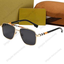 Lunettes de soleil de marque Lunettes de soleil de marque française Niveau d'apparence élevée Lunettes de soleil minces à grande monture pour hommes et femmes Protection UV décontractée en gros