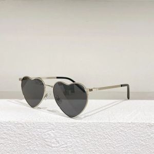 Gafas de sol de diseñador Marco en forma de corazón de metal dorado y plateado para mujer Gafas graduadas para miopía SL301 Gafas para hombre de moda occhiali sole donna