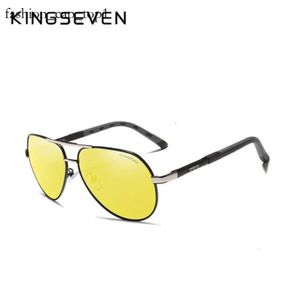 Designer zonnebrillen Kingseven zonnebrillen aluminium magnesium gepolariseerde randloze lens Kingseven merk zonnebrillen high definition retro brillen brillen oculos de sol e050