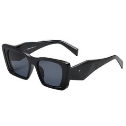 Designer zonnebril Letter p Groot frame Trend zonnebril Merk UV400 lenzen brillen voor man vrouw Drive Travel OH386