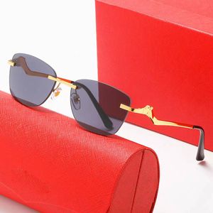 Designer Lunettes de soleil lunettes de luxe carti Mode or métal tête de léopard jambes lunettes de soleil UV400 affaires lunettes classiques Lunettes lunettes de soleil