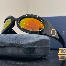 Gafas de sol de diseño Gafas de lujo Gafas protectoras Pureza Diseño de ojo de gato UV380 Gafas de sol de diseño alfabético Conducción Viajes Ropa de playa Gafas de sol Caja muy buena
