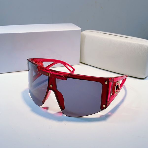 Lunettes de soleil de luxe lunettes de protection lunettes de protection équitation pureté UV380 Alphabet conduite voyage plage porter boîte de soleil très bon