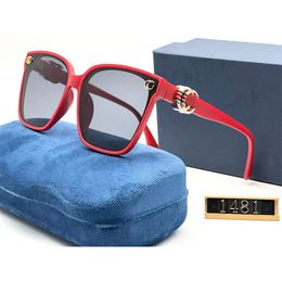 Designer zonnebril Luxe zonnebril voor dames herenmode Goggle Full Frame 5 kleuren Strandschaduw UV-bescherming gepolariseerde bril geschenk met doos