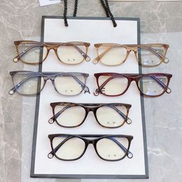 Gafas de sol de diseñador para hombre, gafas de lectura con montura de acetato 1:1, lentes cuadradas transparentes, anteojos listos para lujo con estuche CH3414 gafas de sol para mujer