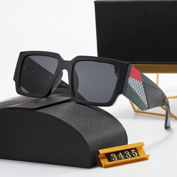 Gafas de sol de diseñador Hombres prad Gafas de sol para mujer de marco completo Goggle senior Gafas Geométrico espejo en bruto pierna Triangular logo Diseño de vanguardia outlet de fábrica