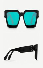 Gafas de sol de diseñador Hombres Mujeres MILLIONAIRE 96006 Marco 3D Incrustaciones de lujo Acetato grueso Diseño clásico Anteojos Caja original5457577