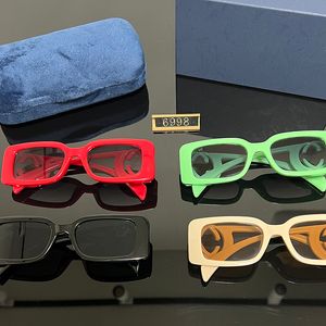 Gafas de sol de diseñador para hombres Gafas de sol de gafas Gafas de sol de lujo de lujo Fashion Leopard UV400 Goggle With Box Frame Travel Beach Factory Goda