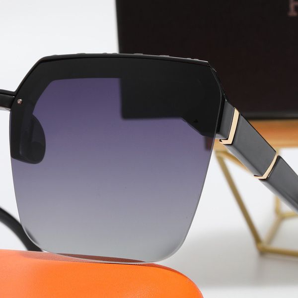 Gafas de sol de diseñador Hombres Mujeres Uv400 Lente de vidrio polarizado Gafas de sol Ladie Marca Moda Piloto Conducción Deportes al aire libre Viajes Playa