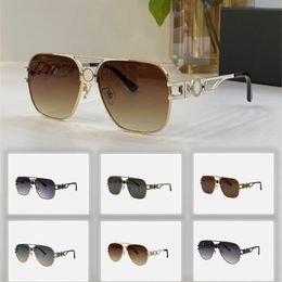 Gafas de sol de diseñador Gafas de sol para hombres Gafas de marco clásico Gafas Doble Estereo Mele Medición Gafas de lujo Espectáculos con caja