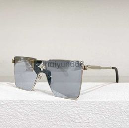 Lunettes de soleil design Métal carré connecté lunettes de soleil à grande monture pour femmes Z1700U hommes lunettes de soleil pare-soleil avec diamant et film d'argent