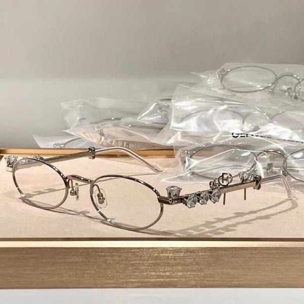 Lunettes de soleil designer Nouveau cadre de lunettes GM Instagram Instagram Même plateau Cadre de lunettes de soleil avec diamant adapté à la myopie