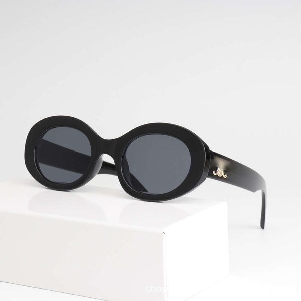 Lunettes de soleil design New Overseas Triumphal Arch Elliptical Frame Lunettes de soleil Classic Fashion Glasses 9403