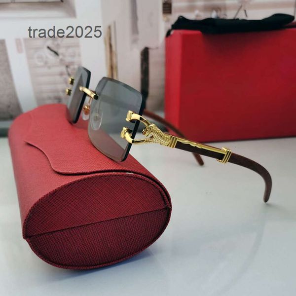 Lunettes de soleil de créateurs surdimensionnées monture en métal doré pour hommes lunettes carti mode ins net rouge mêmes hommes femmes européennes et américaines unisexe voyage vacances