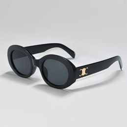 Gafas de sol de diseñador Gafas de sol retro con forma de ojo de gato para mujer CE's Arc de Triomphe ovalado francés de alta calidad 40238 con caja