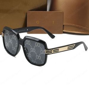 Designer zonnebrillen zonnebril vierkant mode groot frame glasprint G-lens brillen voor heren dames met originele hoesjes dozen gemengde kleur zonnebril heren