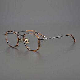 Lunettes de soleil design lunettes de soleil pour femmes haut niveau japonais fait à la main écaille de tortue bluebell herbe sculpture boîte ultra léger cadre de lunettes visage rond homme