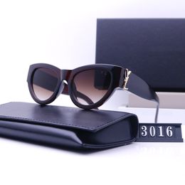 Designer zonnebrillen zonnebrillen voor dames luxe zonnebrillen letter UV400 ontwerp effen kleur veelzijdige stijl strandreiszonnebril optioneel geschenkdoos erg leuk
