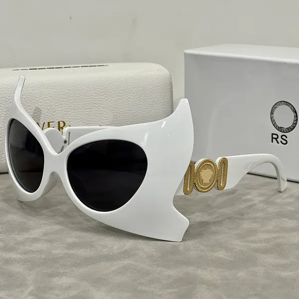 Gafas de sol de diseñador Gafas de sol para mujer Gafas de sol de lujo Carta UV400 Diseño Versátil Estilo ojo de gato Viajes en la playa Gafas de sol de moda Caja de regalo 7 colores Muy bonitos