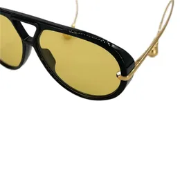 Gafas de sol de diseñador Patas de espejo en tono dorado fino Sombrillas Lentes ovaladas anti-ultravioleta 1273 Gafas suaves Estilo múltiple Gafas de montura completa de metal UV400 GA0136 C4