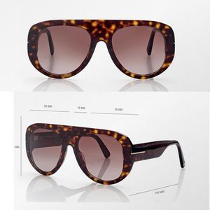 Gafas de sol de diseñador Tom Luxury Qualy Chunky Plate ft1078 Men Ford Gases Fashion Outdoor UV Sports Style Gafas de sol para mujeres Caja original