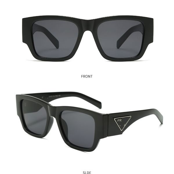 Gafas de sol de diseñador Gafas de montura cuadrada de lujo unisex Diseño de montura personalizada UV400 Playa de conducción de gran tamaño polarizada con gafas de sol Estuche